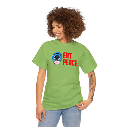 Eat Peace T-SHIRT Unisex Heavy Cotton Tee