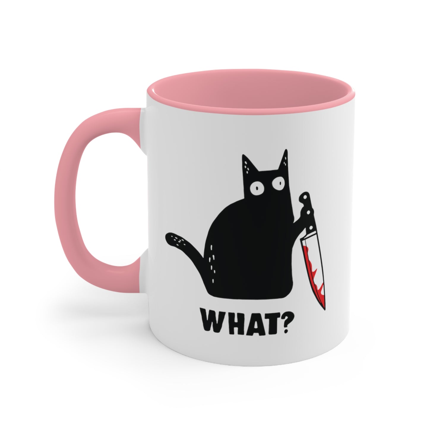 What? Cat ~ Cat With Knife COFFEE MUG 11oz / 15oz