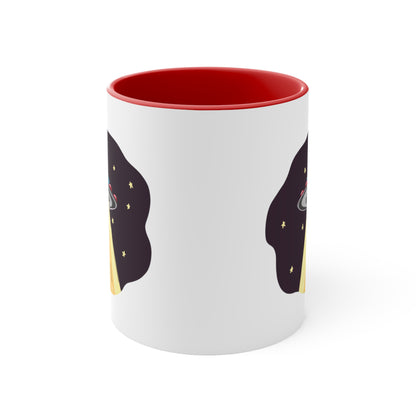 UFO Cat Alien Abduction COFFEE MUG 11oz / 15oz