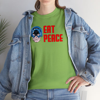 Eat Peace T-SHIRT Unisex Heavy Cotton Tee