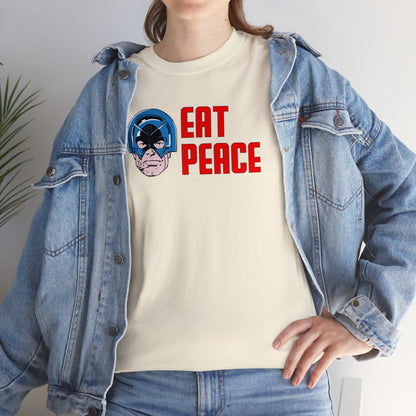 Eat Peace T-SHIRT Unisex Heavy Cotton Tee