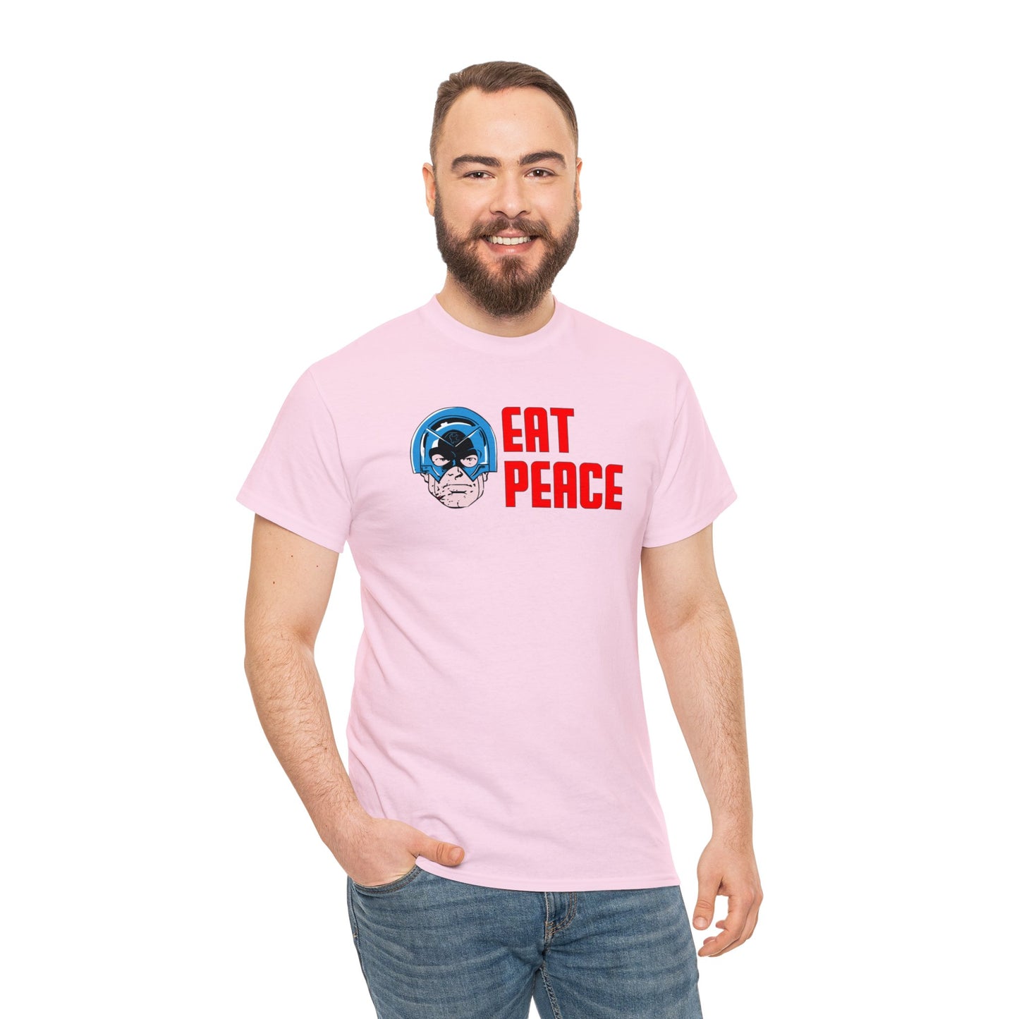 Eat Peace T-SHIRT Unisex Heavy Cotton Tee