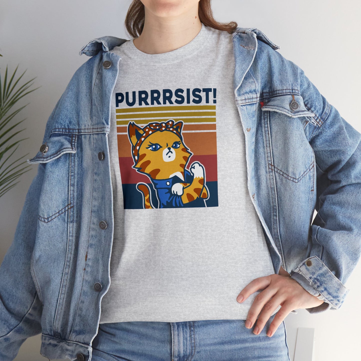 Purrrsist T-SHIRT Unisex Heavy Cotton Tee