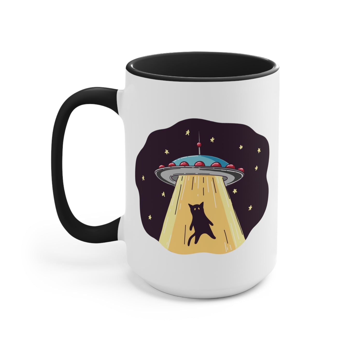 UFO Cat Alien Abduction COFFEE MUG 11oz / 15oz