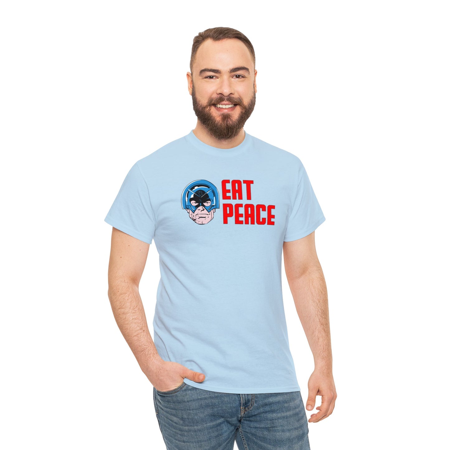 Eat Peace T-SHIRT Unisex Heavy Cotton Tee