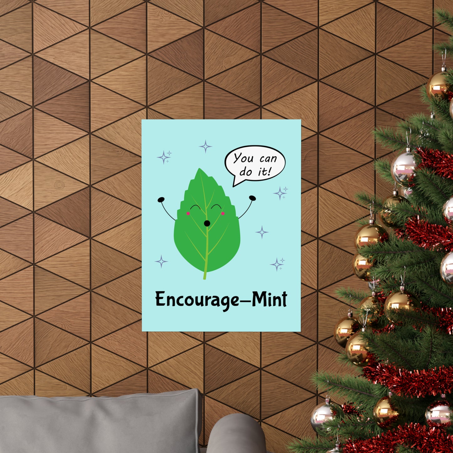 Encourage-Mint POSTER Premium Matte Wall Hanging