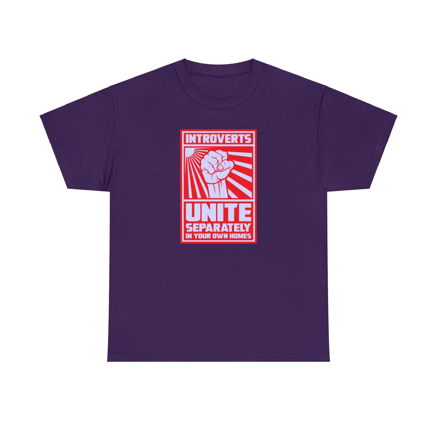 Introverts Unite T-SHIRT Unisex Heavy Cotton Tee