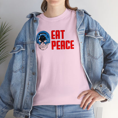 Eat Peace T-SHIRT Unisex Heavy Cotton Tee