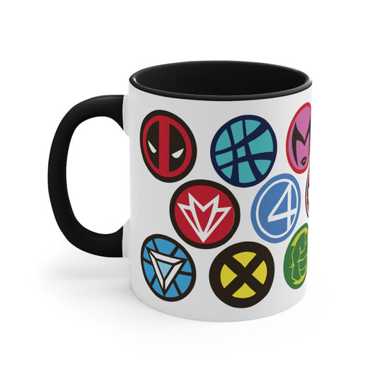 Marvel Superhero Logos COFFEE MUG 11oz / 15oz