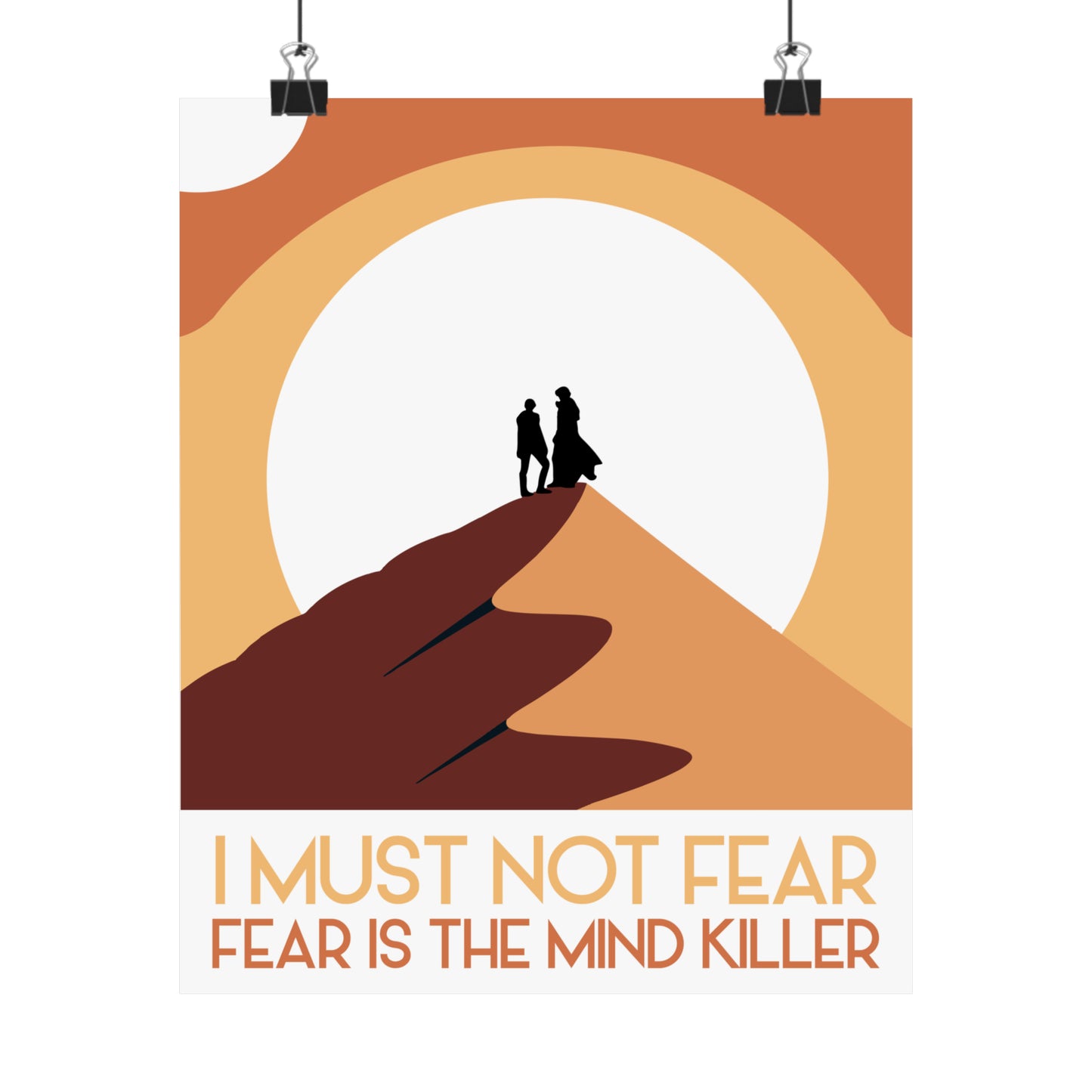 I Must Not Fear ~ Fear is the Mind Killer / Dune POSTER Premium Matte Wall Hanging