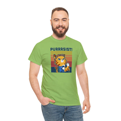 Purrrsist T-SHIRT Unisex Heavy Cotton Tee