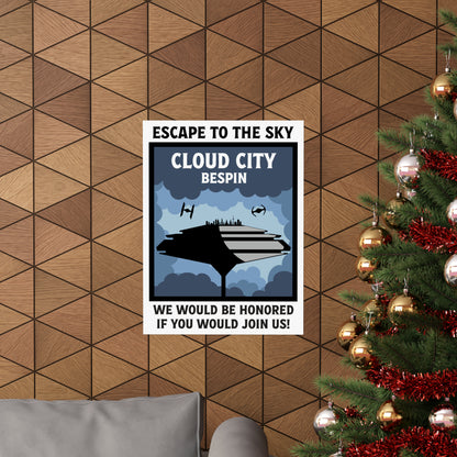 Cloud City POSTER Premium Matte Wall Hanging