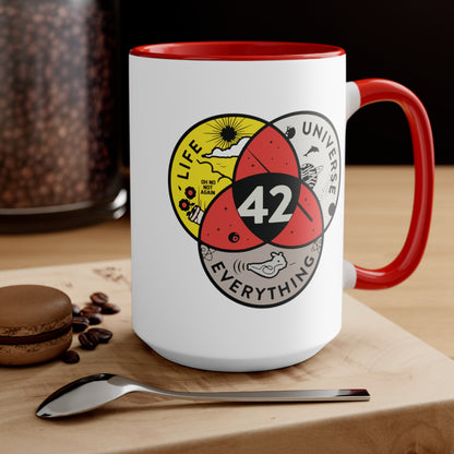 42 ~ The Answer to Life, the Universe, and Everything COFFEE MUG 11oz / 15oz