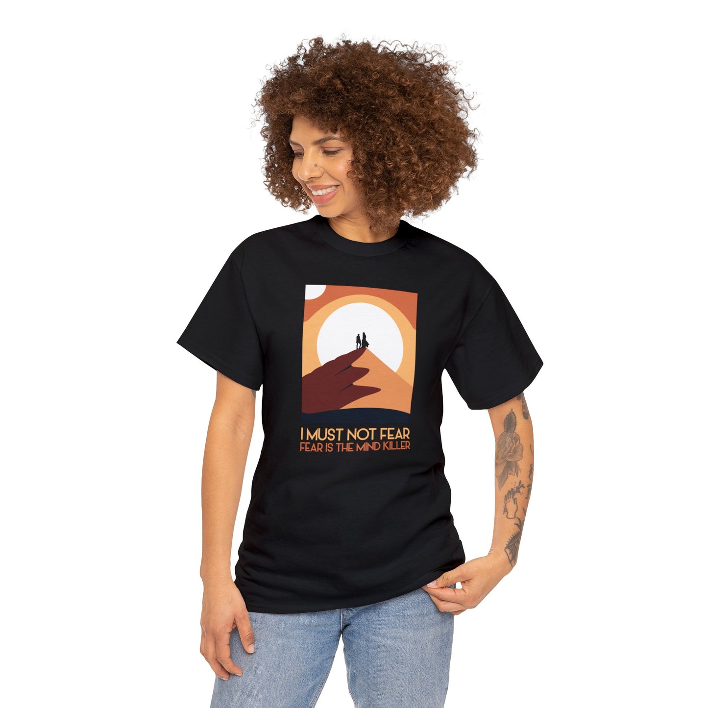 I Must Not Fear / Fear is the Mind Killer ~ Dune T-SHIRT Unisex Heavy Cotton Tee