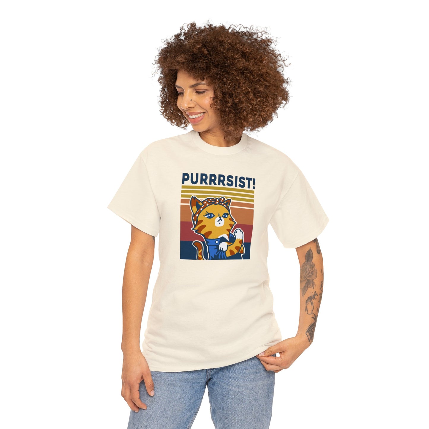 Purrrsist T-SHIRT Unisex Heavy Cotton Tee