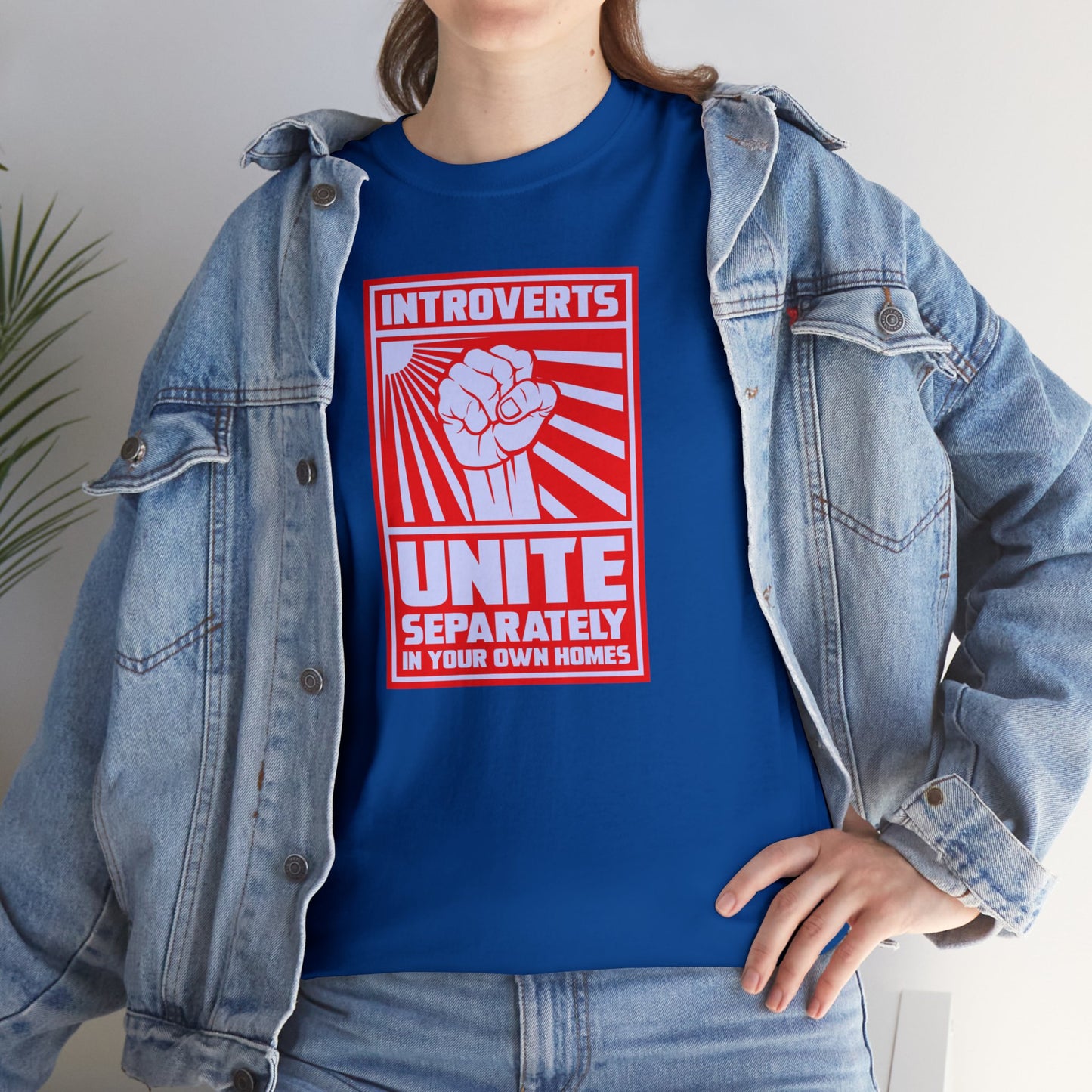 Introverts Unite T-SHIRT Unisex Heavy Cotton Tee