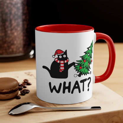 What? Cat Christmas COFFEE MUG 11oz / 15oz