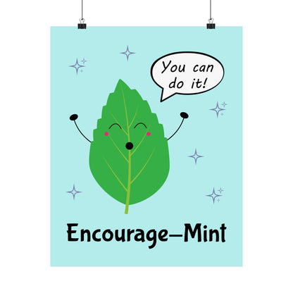 Encourage-Mint POSTER Premium Matte Wall Hanging