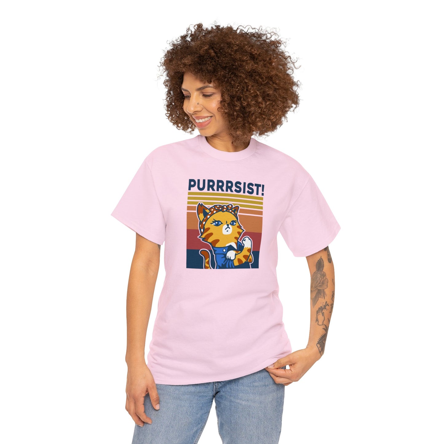 Purrrsist T-SHIRT Unisex Heavy Cotton Tee