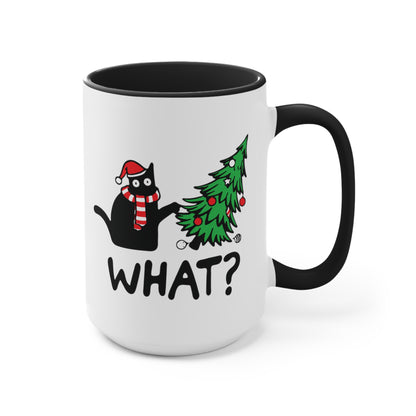 What? Cat Christmas COFFEE MUG 11oz / 15oz