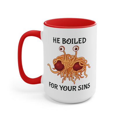 The Flying Spaghetti Monster ~ Pastafarian COFFEE MUG 11oz / 15oz