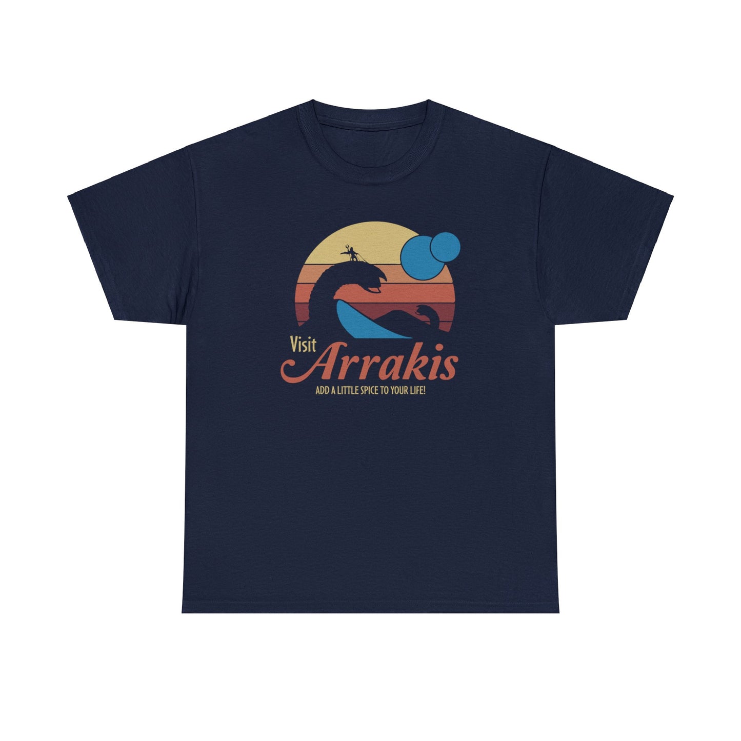 Visit Arrakis ~ Dune Travel Ad ~ T-SHIRT Unisex Heavy Cotton Tee