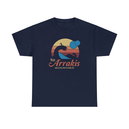 Visit Arrakis ~ Dune Travel Ad ~ T-SHIRT Unisex Heavy Cotton Tee