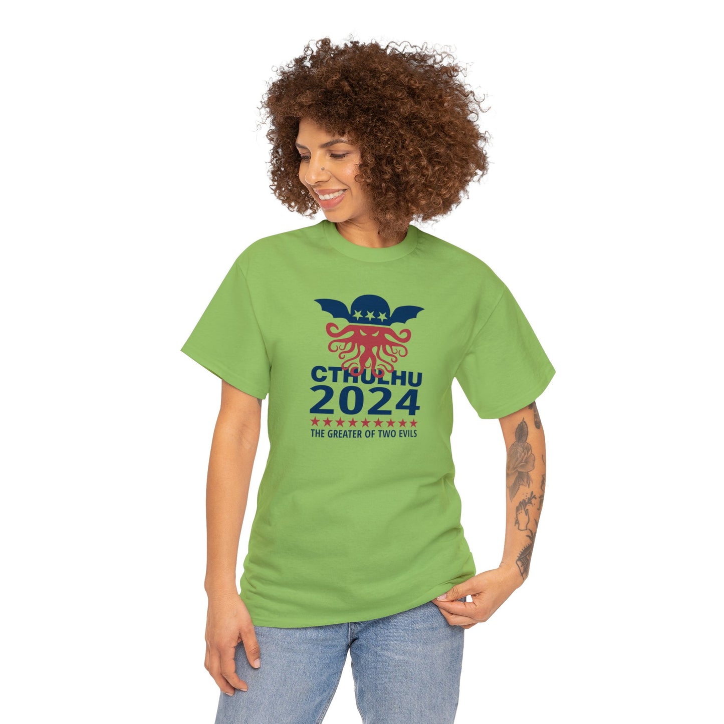 Cthulhu 2024 T-SHIRT Unisex Heavy Cotton Tee