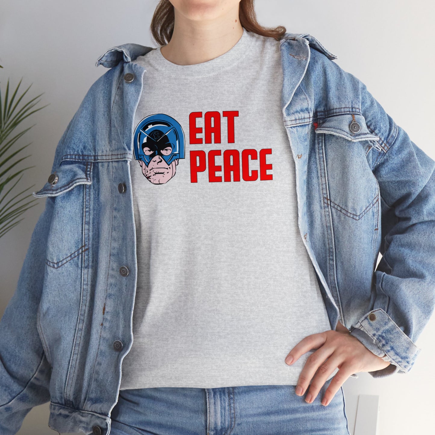 Eat Peace T-SHIRT Unisex Heavy Cotton Tee