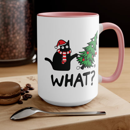 What? Cat Christmas COFFEE MUG 11oz / 15oz