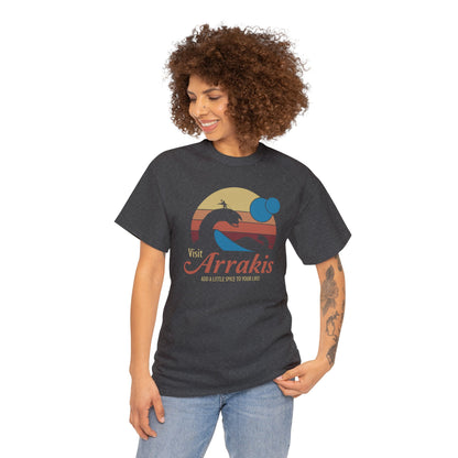 Visit Arrakis ~ Dune Travel Ad ~ T-SHIRT Unisex Heavy Cotton Tee