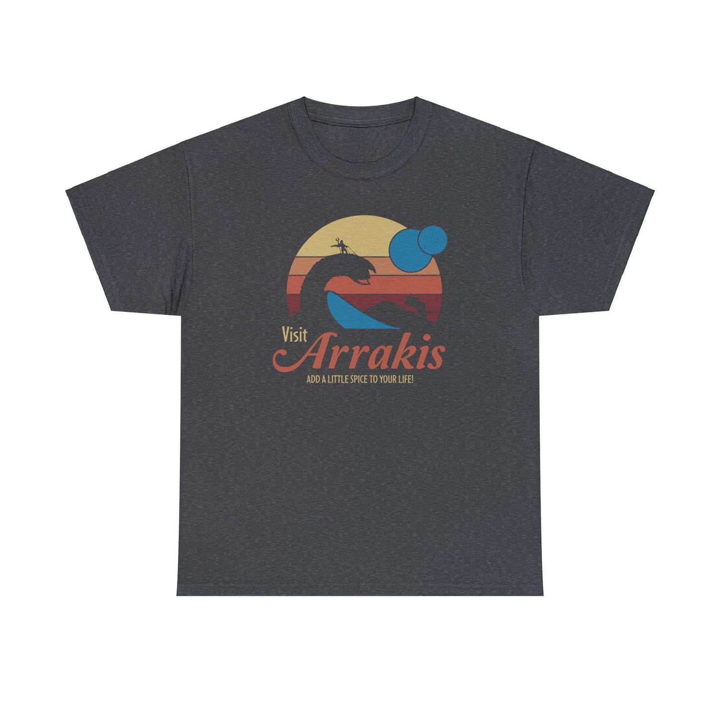 Visit Arrakis ~ Dune Travel Ad ~ T-SHIRT Unisex Heavy Cotton Tee