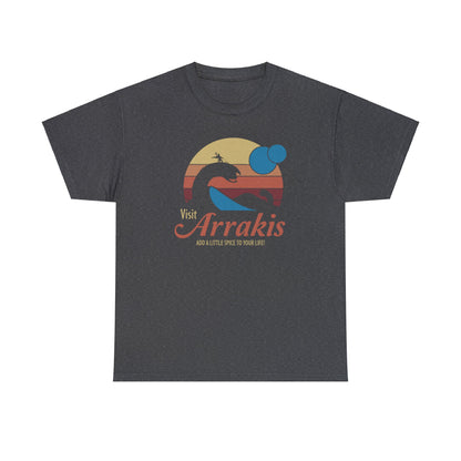 Visit Arrakis ~ Dune Travel Ad ~ T-SHIRT Unisex Heavy Cotton Tee