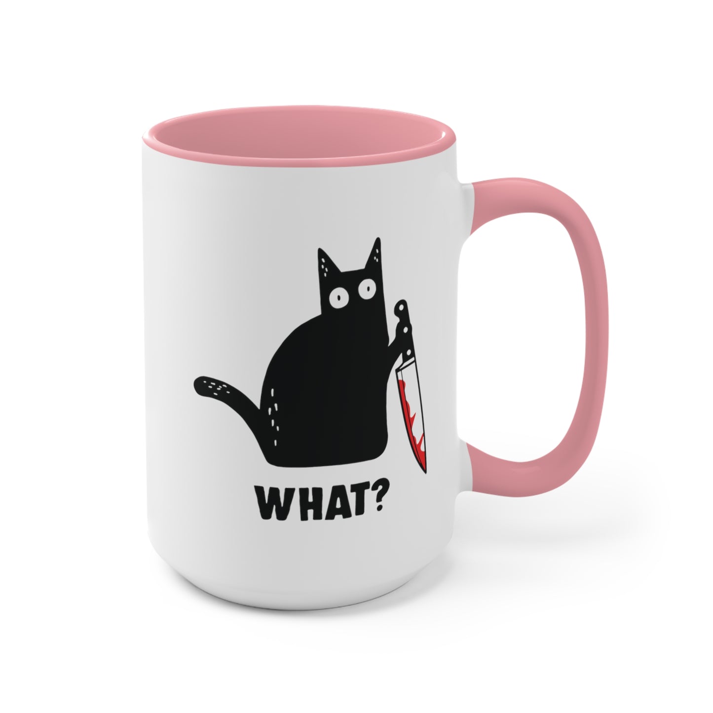 What? Cat ~ Cat With Knife COFFEE MUG 11oz / 15oz