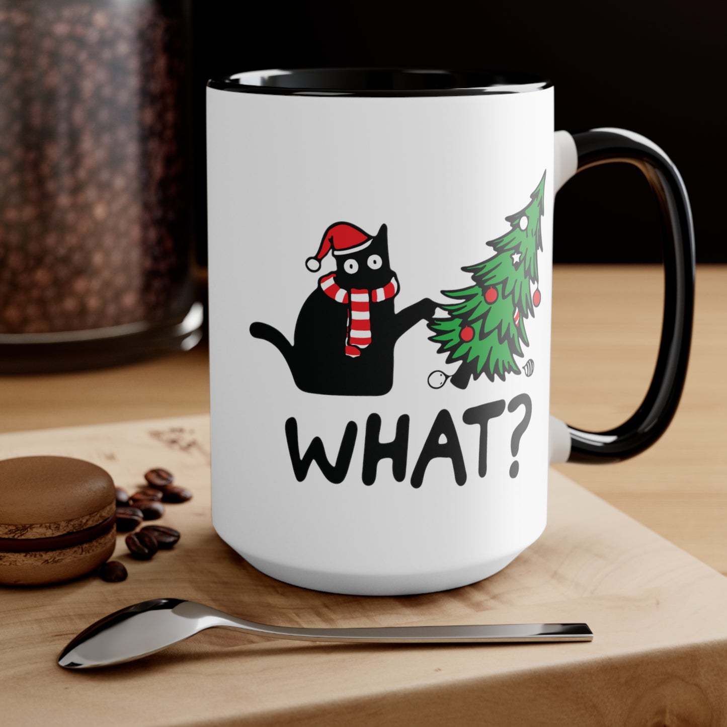 What? Cat Christmas COFFEE MUG 11oz / 15oz