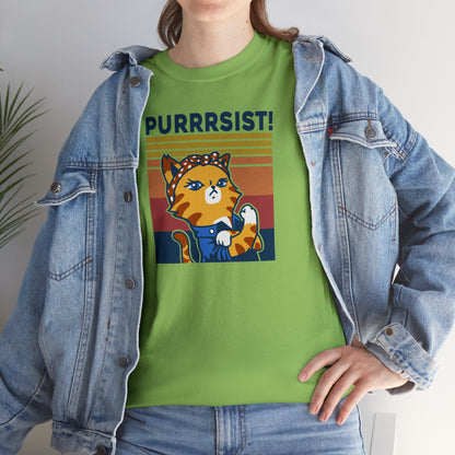 Purrrsist T-SHIRT Unisex Heavy Cotton Tee