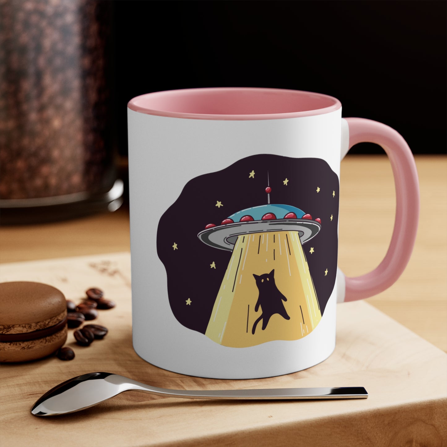 UFO Cat Alien Abduction COFFEE MUG 11oz / 15oz