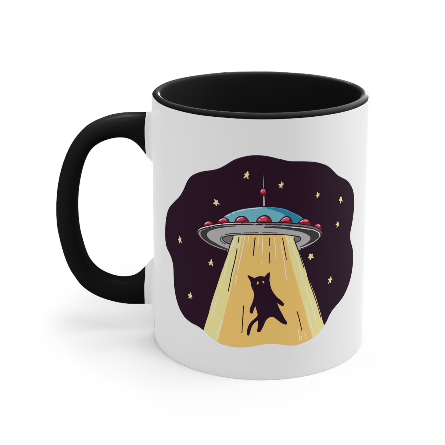 UFO Cat Alien Abduction COFFEE MUG 11oz / 15oz