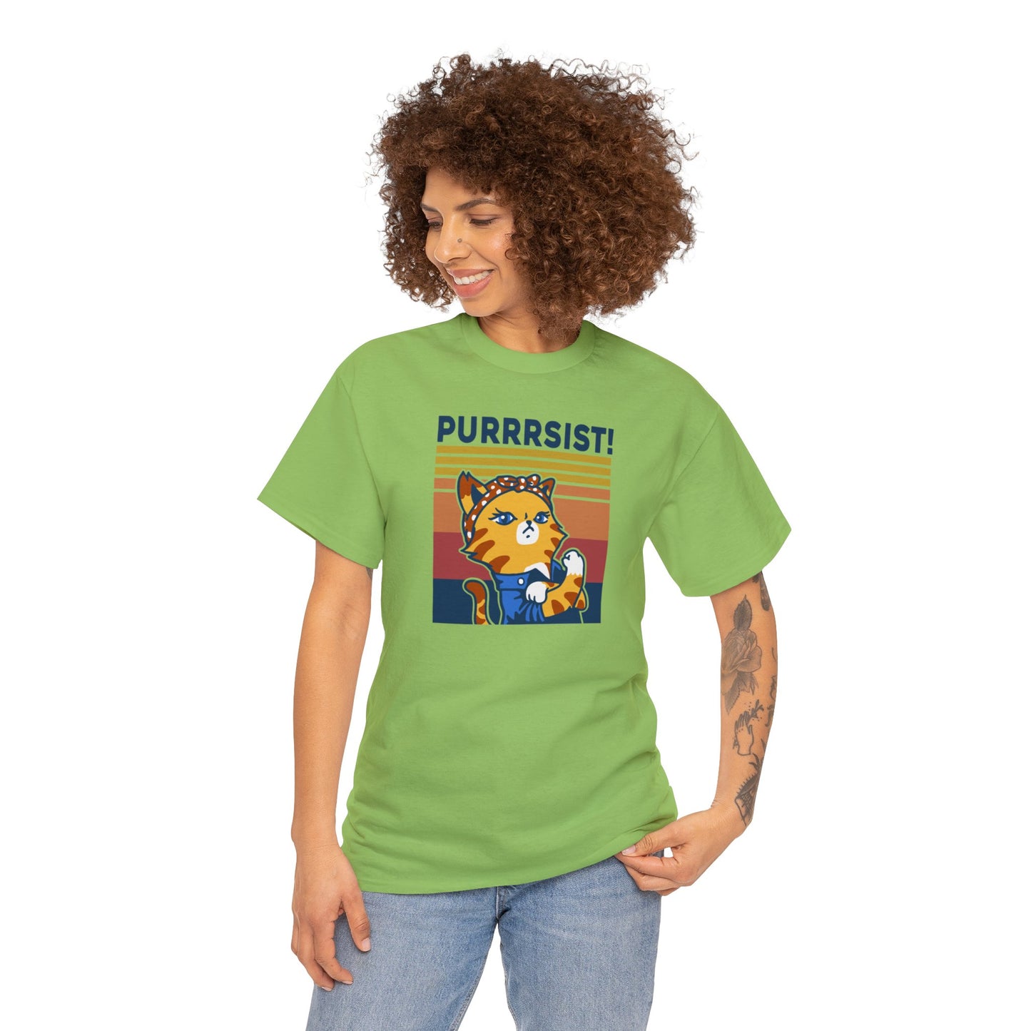 Purrrsist T-SHIRT Unisex Heavy Cotton Tee