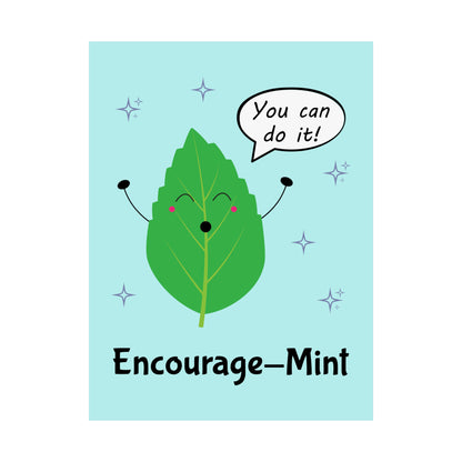 Encourage-Mint POSTER Premium Matte Wall Hanging