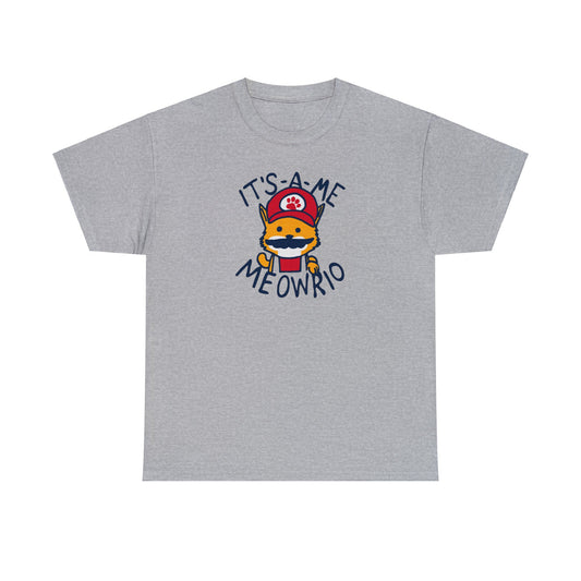 It's-A-Me Meowrio T-SHIRT Unisex Heavy Cotton Tee