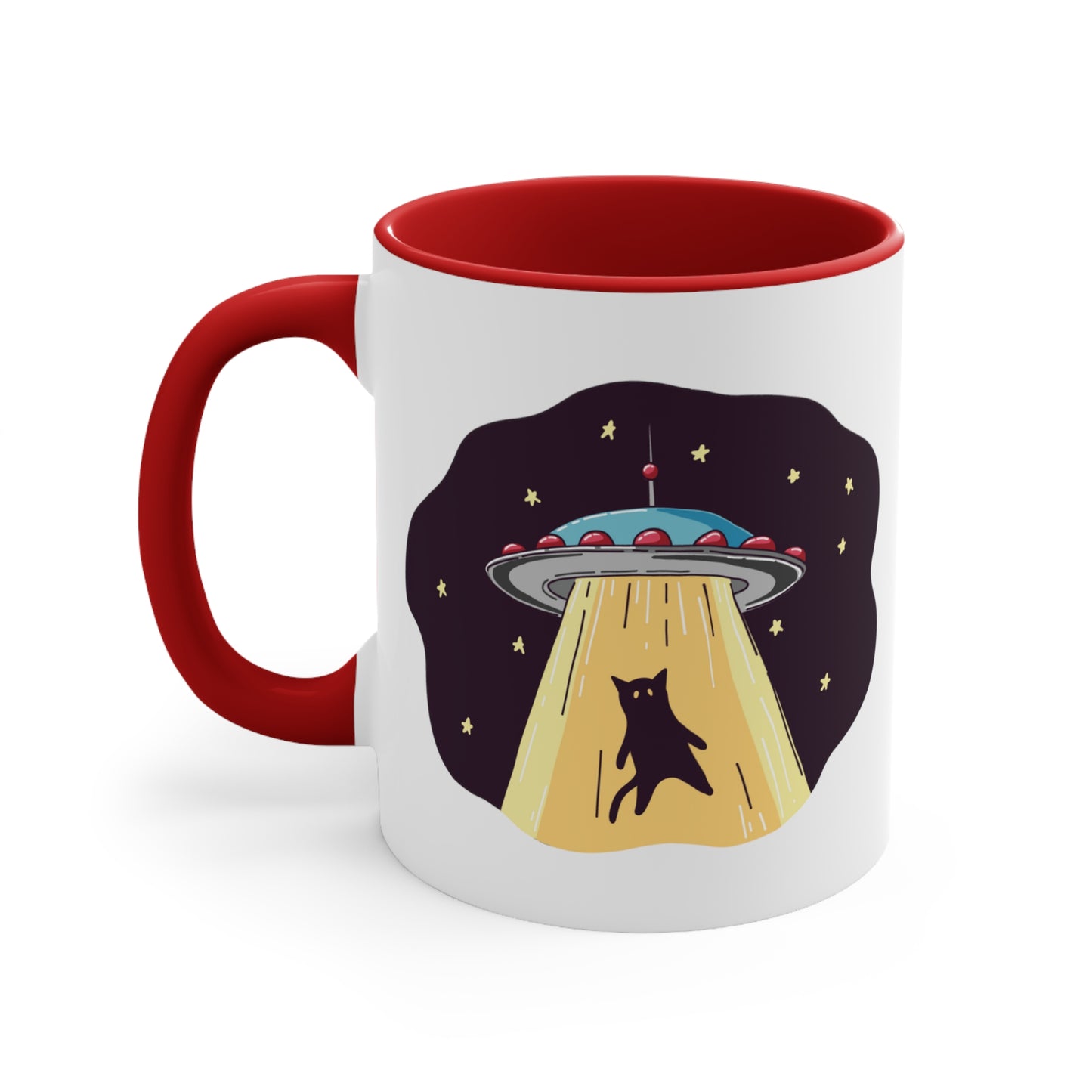 UFO Cat Alien Abduction COFFEE MUG 11oz / 15oz