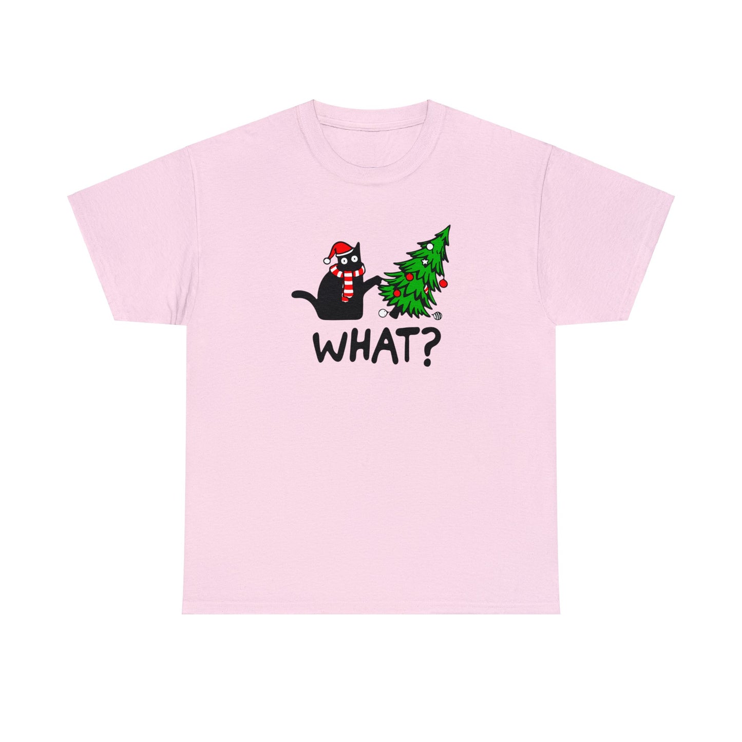 Christmas What? Cat T-SHIRT Unisex Heavy Cotton Tee