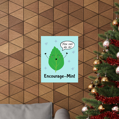 Encourage-Mint POSTER Premium Matte Wall Hanging