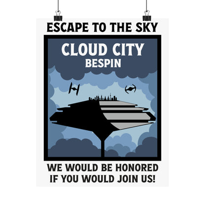 Cloud City POSTER Premium Matte Wall Hanging