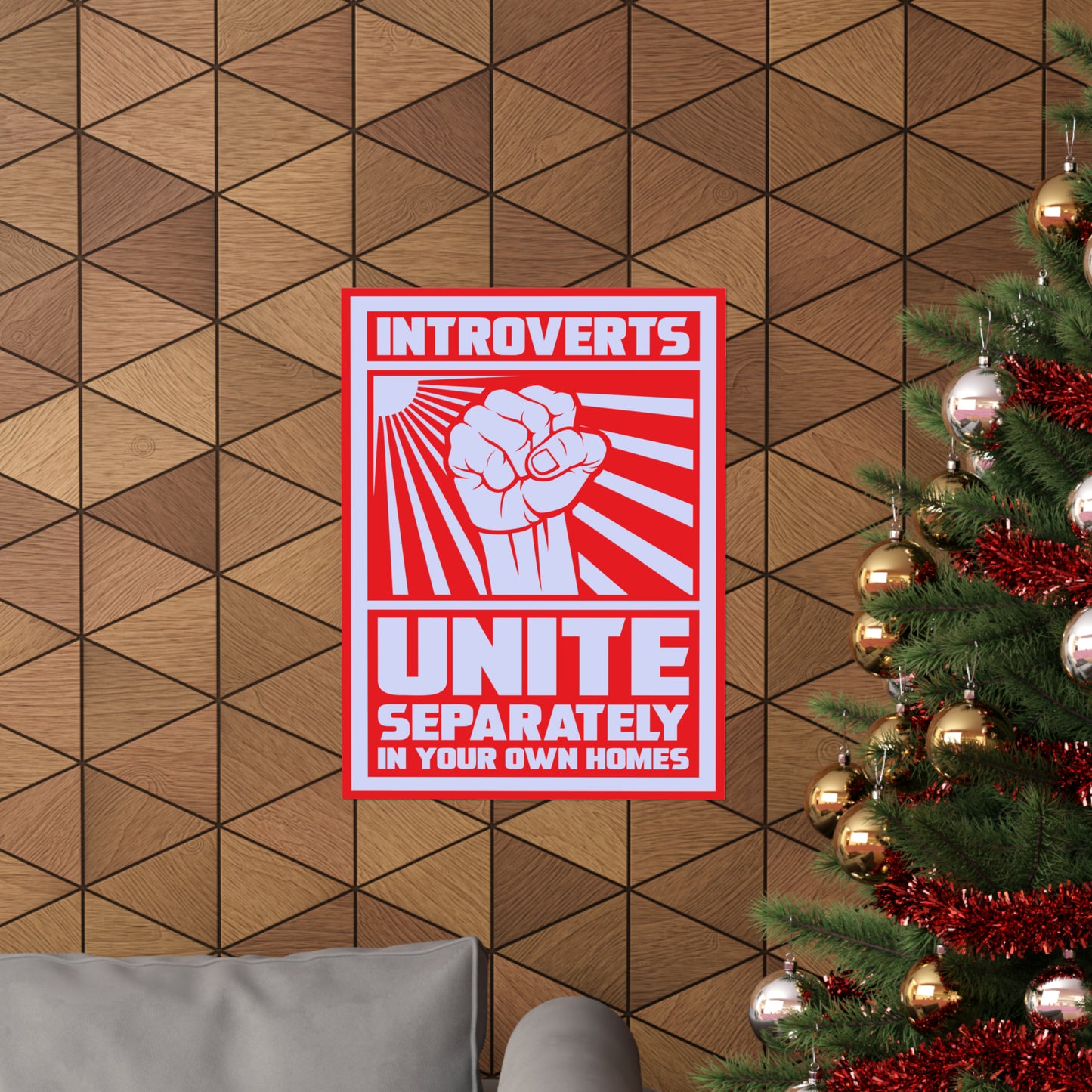 Introverts Unite POSTER Premium Matte Wall Hanging