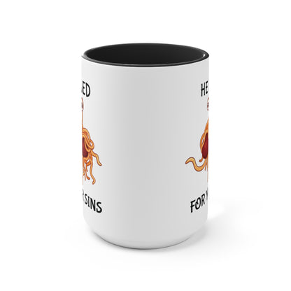 The Flying Spaghetti Monster ~ Pastafarian COFFEE MUG 11oz / 15oz