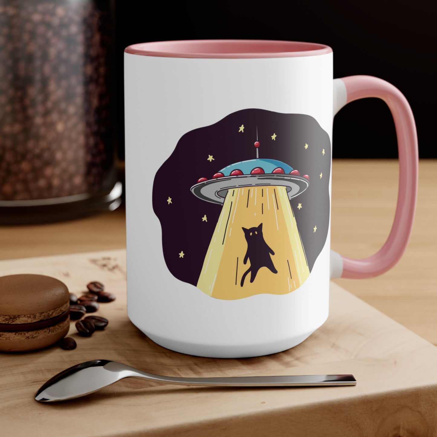 UFO Cat Alien Abduction COFFEE MUG 11oz / 15oz