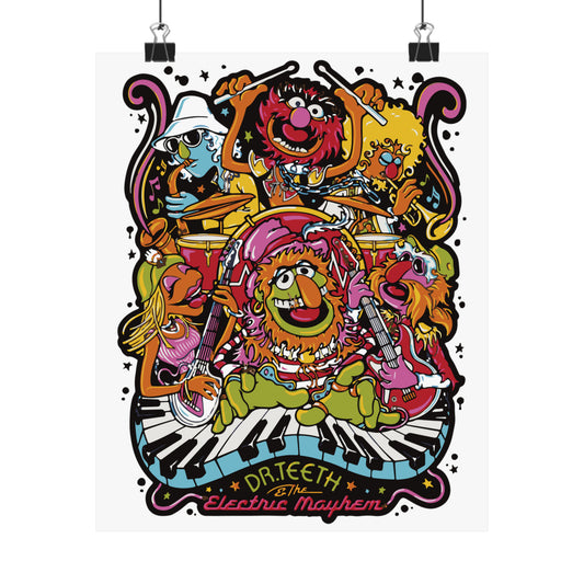 The Electric Mayhem Band POSTER Premium Matte Wall Hanging