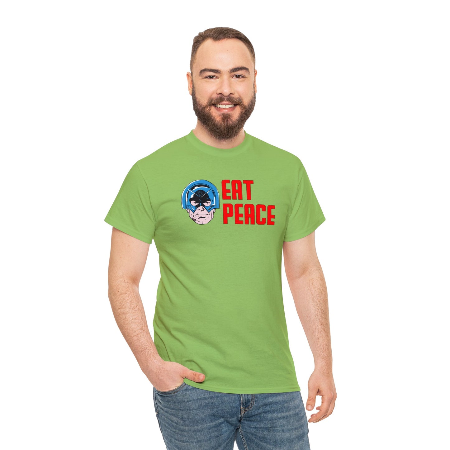 Eat Peace T-SHIRT Unisex Heavy Cotton Tee